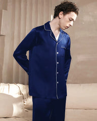 Men's Washable Silk Pajama Set