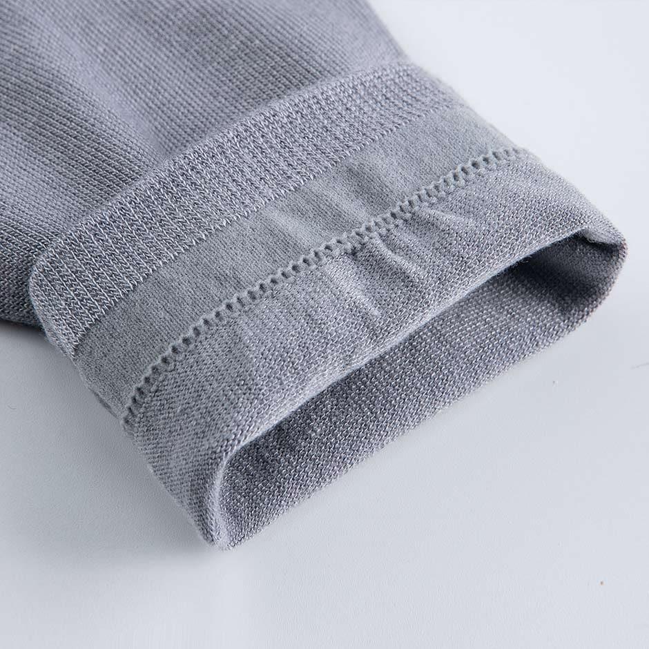 Mesh Knit Skin-friendly Men's Silk Socks Grey