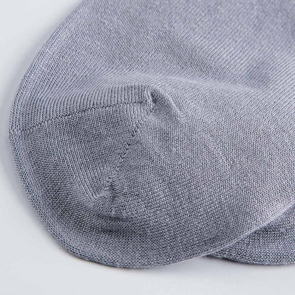 Mesh Knit Skin-friendly Men's Silk Socks Grey