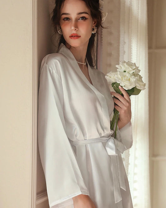 Midi Washable Silk Robe