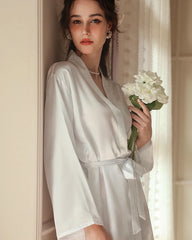 Midi Washable Silk Robe