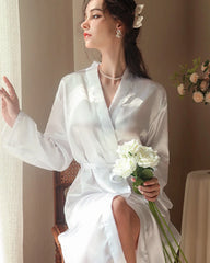 Midi Washable Silk Robe