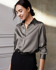 Mulberry Silk Long Sleeve Shirt for Women