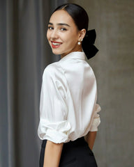 Mulberry Silk Long Sleeve Shirt for Women