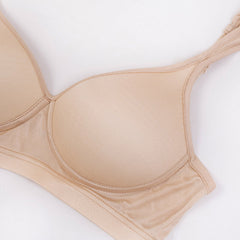 Perfect Shape Silk T Shirt Bra Beige