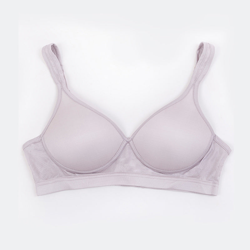 Perfect Shape Silk T Shirt Bra Grey