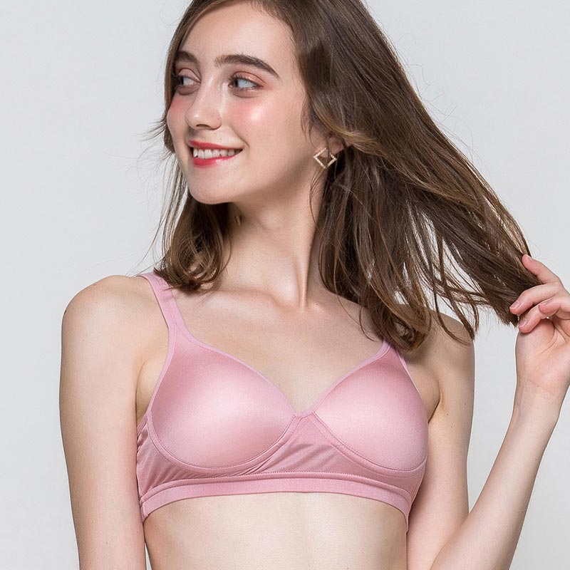 Perfect Shape Silk T Shirt Bra Pink