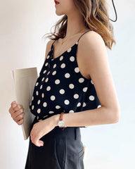 Polka Dot Silk Camisole