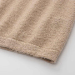 Pure Cashmere Camisole Design Sweater Camel
