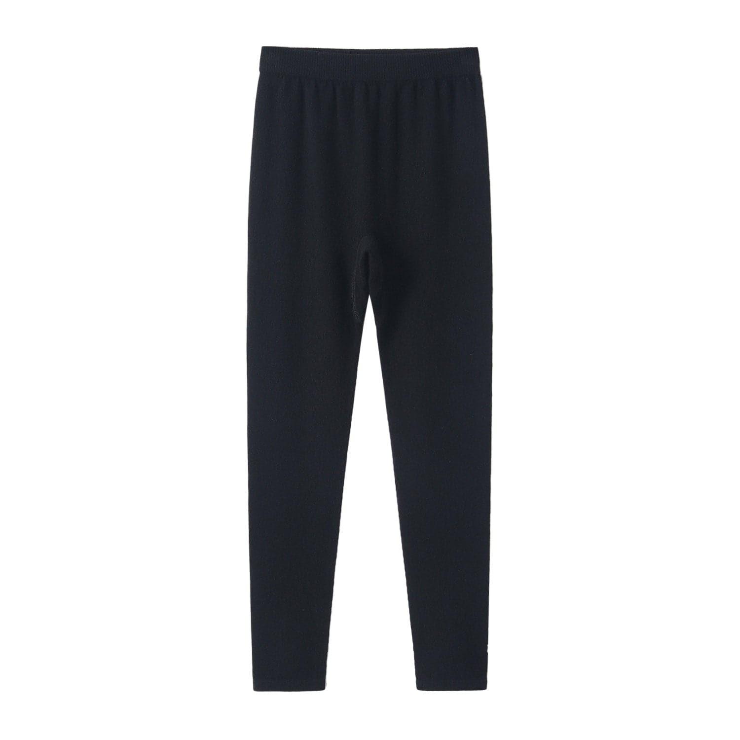 Pure Cashmere Pants for Women Black