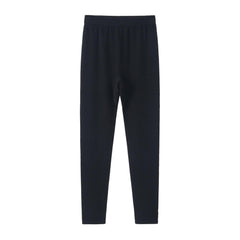 Pure Cashmere Pants for Women Black