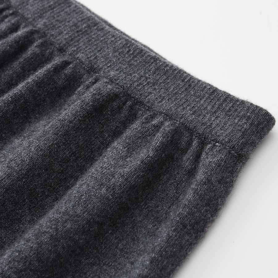 Pure Cashmere Pants for Women Grey