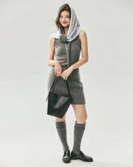 Pure Cashmere Scalloped V-Neck Knit Vest