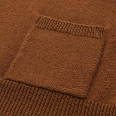 Pure Cashmere Sleeveless V-Neck Sweater Waistcoat Coffee