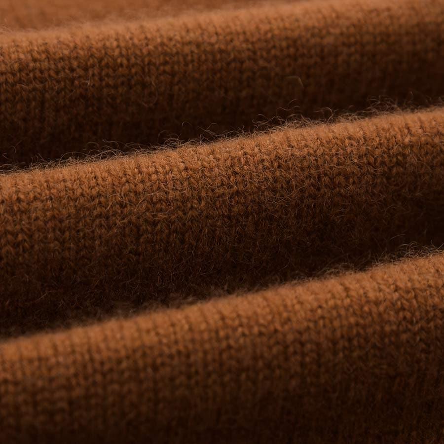 Pure Cashmere Sleeveless V-Neck Sweater Waistcoat Coffee