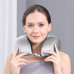 Pure Silk U-Shaped Pillow Grey