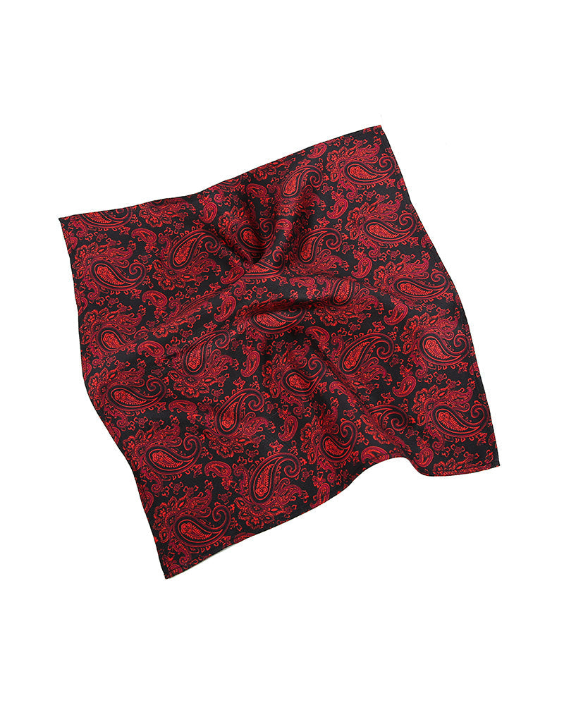 Red Base Printed Men's Handkerchief