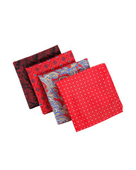 Red Base Printed Men's Handkerchief