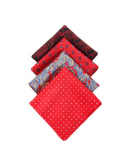 Red Base Printed Men's Handkerchief