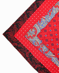 Red Base Printed Men's Handkerchief