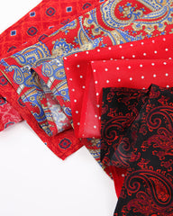 Red Base Printed Men's Handkerchief
