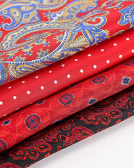 Red Base Printed Men's Handkerchief