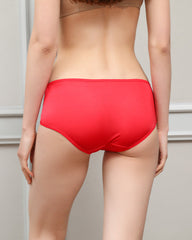 100% Silk Panties for Women Red
