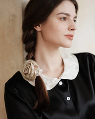 Rose Washable Silk Scrunchie