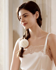 Rose Washable Silk Scrunchie