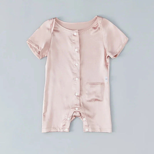 Short Sleeve Baby Silk Onesies