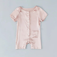Short Sleeve Baby Silk Onesies