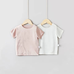 Short Sleeve Baby Silk T-Shirt