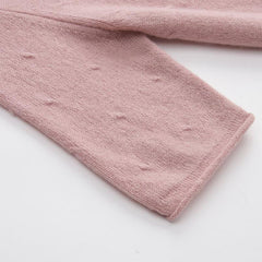 Short Sleeve Turtleneck Cashmere Sweater Pink