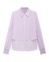 Silk Chiffon Layered Bodice Blouse