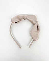 Silk Bowknot Hairband Champagne