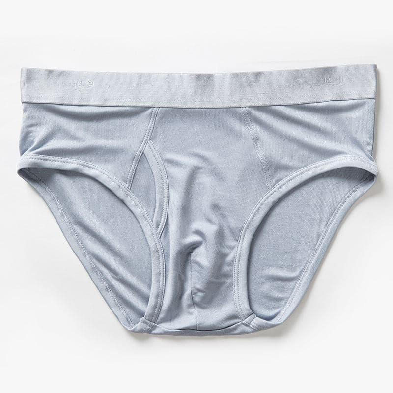 Silk Briefs for Men Grey