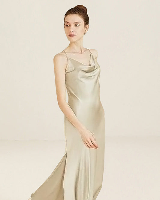 Silk Camisole Nightgown Champagne