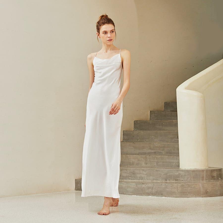 Silk Camisole Nightgown Ivory