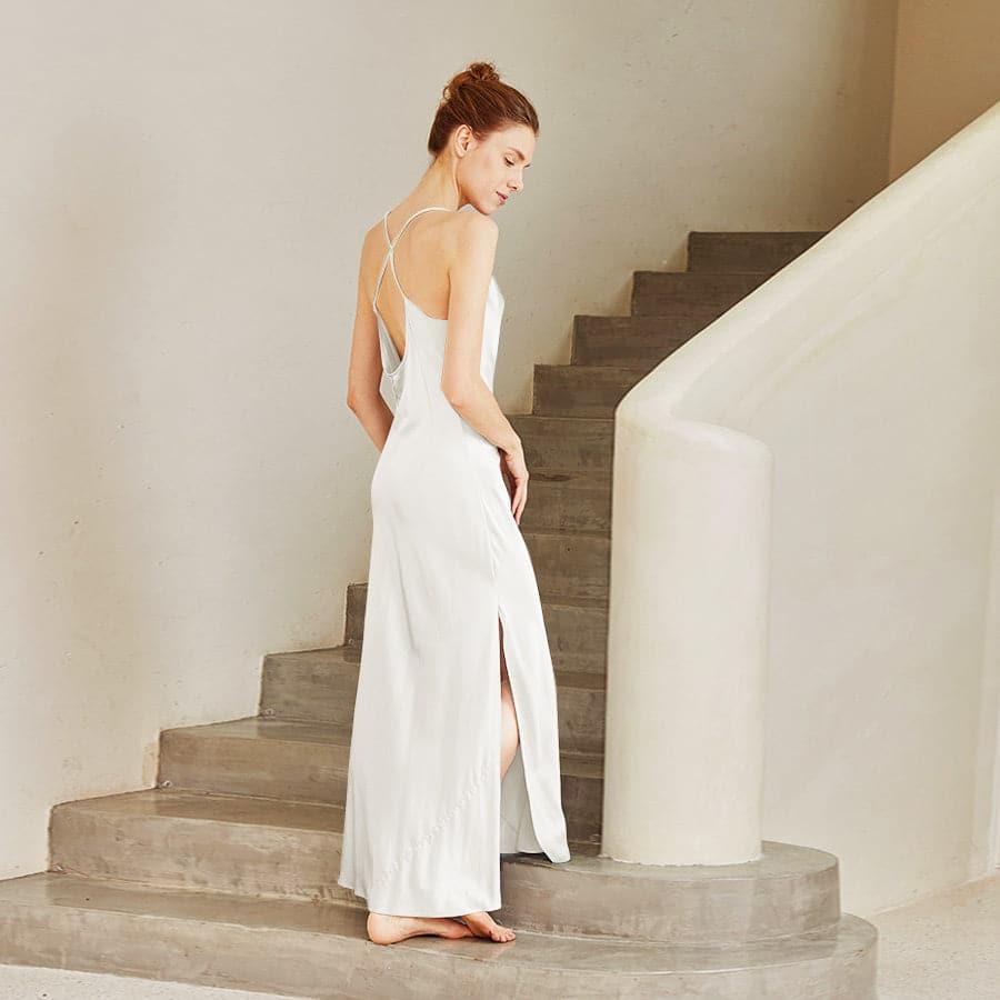 Silk Camisole Nightgown Ivory