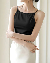 Silk Camisole with Built-In Bra