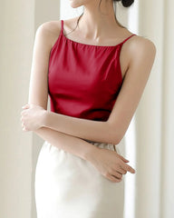 Silk Camisole with Built-In Bra