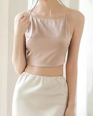 Silk Camisole with Built-In Bra