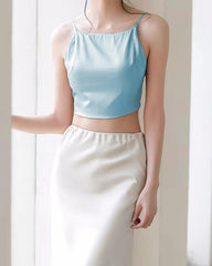 Silk Camisole with Built-In Bra