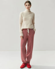 Silk-Cashmere Long Sleeve Turtleneck Sweater