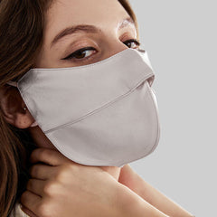 100% Silk Eye Corner Protect Mask Sunscreen Grey