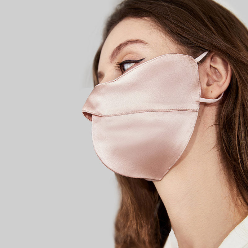 100% Silk Eye Corner Protect Mask Sunscreen Pink