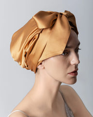 Silk Hair Bonnet for Sleeping Coffee