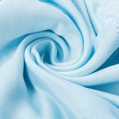 Silk High waist Lace Lingerie Knitted Panties Light Blue