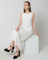 40 Momme Silk Maxi Dress White