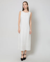 40 Momme Silk Maxi Dress White